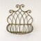 Vintage Style Wrought Iron Wall Planter Basket for Flowers Vines Wall Decor